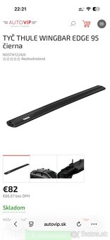 THULE TYČE WINGBAR EDGE 104/95CM BMW X4 - 4