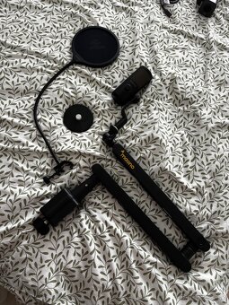 Mikrofón MAONO DM30 RGB Black + rameno + pop filter - 4