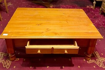 konferencny stolik, drevo, v 65 cm, d 120 cm, s 81 cm - 4