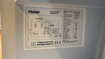 Predam nepoužitu Vstavanu skriňovu mrazničku Haier HFE 172 N - 4