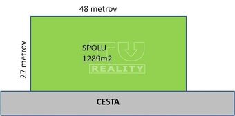 Stavebný pozemok v obci Tvrdomestice s rozlohou 1289m2 - 4