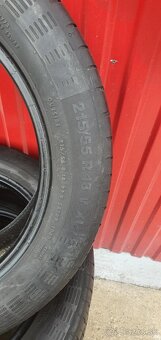 Predám 4ks letné pneu.215/55R18 Continental dezen 6,3mm - 4
