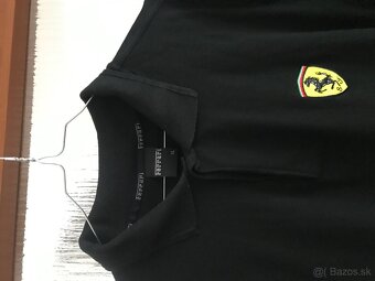 FERRARI originál pánske polotricko/black XL - 4