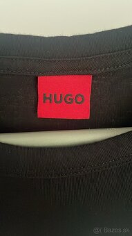 Dámske čierne bavlnené tričko Hugo veľ. M - 4