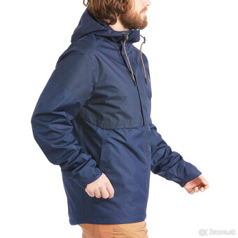 Pánska nepremokavá turistická bunda Quechua NH500, L - 4