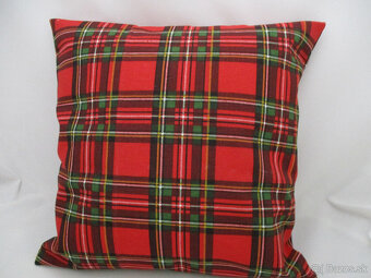 Obliečky a štóla vianočné káro - 4