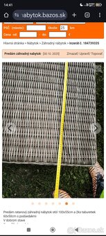 Predám záhradný nábytok ratanovy - 4