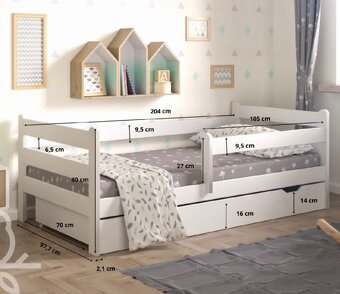 Detská posteľ 200x90cm - 4