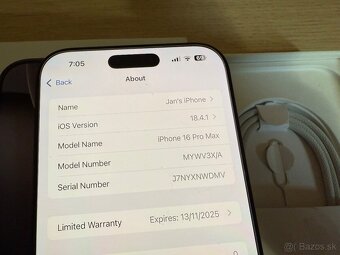 Apple IPhone 16 Pro Max 256GB Čierny Titan - 4