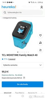 Inteligentné hodinky TCL MOVETIME Family Watch 40 (MT40X-3GL - 4