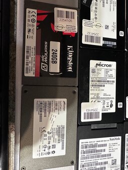 SSD HDD 2.5” Kingston Micron Sandisk Samsung 256 / 240 GB - 4