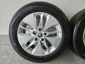 ‼️Alu disky Skoda Octavia 16" +☀️letné pneu 205/60 R16 - 4
