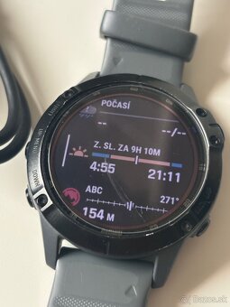 Garmin Fénix 6 Pro Solar 46mm, čierne - 4
