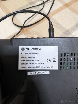 Prenosný televízor TV GoGen PVT 901 UHDVBT - 4