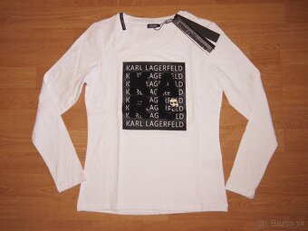 Karl Lagerfeld dámske čierne tričko - 4
