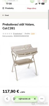 CAM PREBAĽOVACÍ STÔL S VANIČKOU - 4