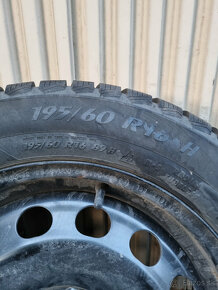 Zimné pneu 195/60 R16 + plech disky 5x112 6Jx16 H2 ET35 - 4