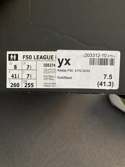 Kopačky ADIDAS f50 uk7.5 - 4