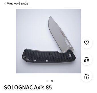 Predám lovecký nožík Solognac Axis 85 - 4