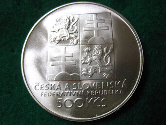 Strieborná 500 Kčs 1993 Tenis - TOP stav - 4