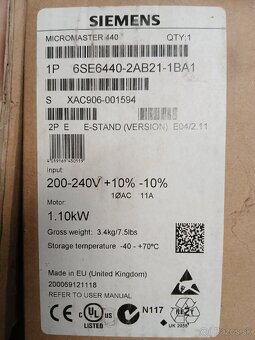 Frekvenčný menič Siemens 440 - 4