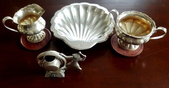 striebro, cajník, konvička, misa, lyžičky...BOLO - 4