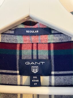 Nová pánska GANT košeľa (3XL) + GRÁTIS Rifľová vesta - 4
