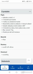 Záujmový interaktívny stolík 2 v 1 + hracia deka GRÁTIS - 4