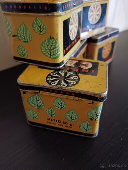 Predám retro plechové krabičky od čaju - 4