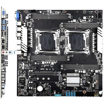 JINGSHA X99 Dual CPU Motherboard Socket LGA 2011-3 Support X - 4