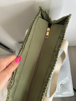 plazova kabelka Tote bag zelena - 4