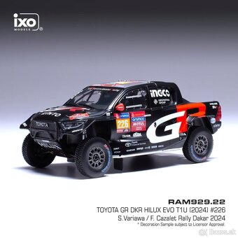 Modely Toyota GR DKR Hilux - Dakar 1:43 IXO - 4