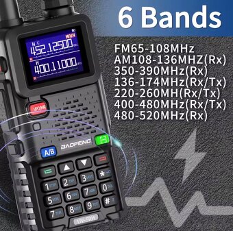 Baofeng UV5-RH 10W farebný displej - 4