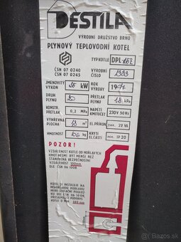 Predám plynový kotol Destila 25kW - 4