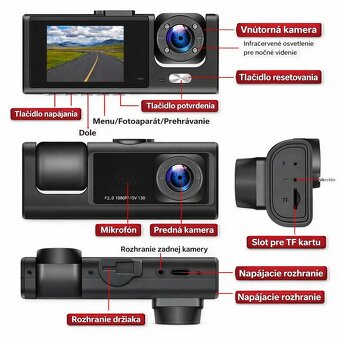 Duálna Autokamera + 64GB SD karta - 4