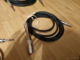 Predám kvalitne audio káble 4.5m (jack, xlr3, cinch) - 4