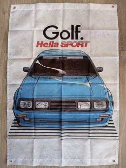 VW Golf Mk2, Mk3 GTI vlajky na stenu - 4