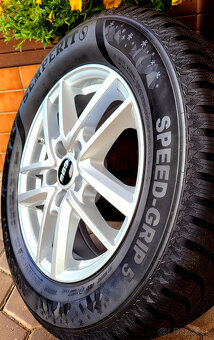 alu R16 5x114,3 senzory, zimné pneu 215/65, Nissan... - 4