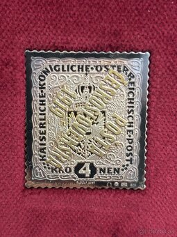 Najvzácnejšia známka  Československa zlato a striebro - 4