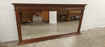 Rustikálne zrkadlo, velké, nábytok z masívu - 4