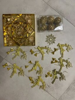 Vianočné ozdoby zlaté - 4