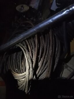 Predám oceľové lano 10,aj8mm - 4