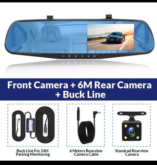 Autokamera ACCEO A08 Full HD / 1920x1080 / predná + zadná - 4