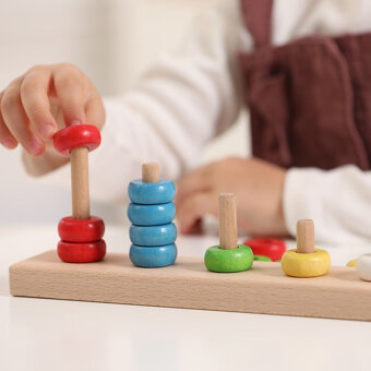 Montessori počítadlo pyramída, nové, nerozbalené - 4