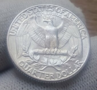 Strieborné 1/4 dollaré. - 4
