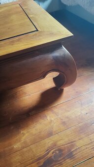 Ponúkam krásny masívny stôl ručná výroba - 4