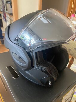 Preklopná prilba EXO-TECH EVO Solid matt black, velkost S - 4