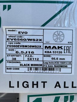 Disky MAK Evo Black mirror 16” - 4