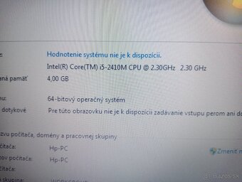 predám notebook HP ELITEBOOK 8560P , WINDOWS 7 - 4