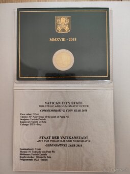 Vatikán 2 euro 2018 - Páter Pio - 4